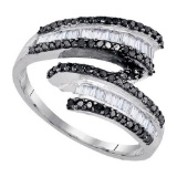 925 Sterling Silver White 0.54CT DIAMOND FASHION RING