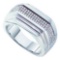 10KT White Gold 0.30CT DIAMOND MICRO PAVE MENS RING