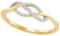 10K Yellow-gold 0.10CTW DIAMOND FASHION RING