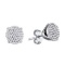 10KT White Gold 0.25CTW DIAMOND MICRO-PAVE EARRING