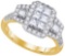 14KT Yellow Gold 1.02CTW DIAMOND INVISIBLE BRIDAL RING