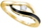 10K Yellow-gold 0.12CTW DIAMOND BRIDAL RING