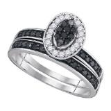 925 Sterling Silver White 0.50CTW DIAMOND MICRO-PAVE RING