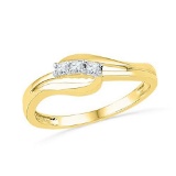 10K Yellow-gold 0.60CTW DIAMOND FASHION RING
