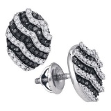 10KT White Gold 0.45CTW DIAMOND MICRO-PAVE EARRING
