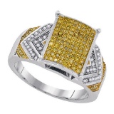 10KT White Gold 0.45CTW DIAMOND MICRO-PAVE BRIDAL RING