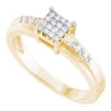 14KT Yellow Gold 0.27CT DIAMOND INVISIBLE RING