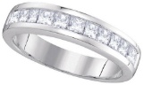 14KT White Gold 1.00CTW DIAMOND INVISIBLE BAND