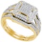 10K Yellow-gold 0.50CTW DIAMOND MIRO-PAVE BRIDAL SET