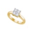 18K Yellow-gold 0.78CTW DIAMOND LADIES LARISSA DIAMOND RING