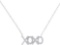 10KT White Gold 0.20CTW DIAMOND FASHION NECKLACE