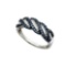 925 Sterling Silver White 0.49CTW DIAMOND FASHION RING