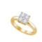 18KT Yellow Gold 0.34CTW DIAMOND LARISSA DIAMOND RING