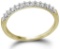 10kt Yellow Gold Womens Round Pave-set Diamond Wedding Band 1/6 Cttw