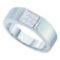 14KT White Gold 0.50CTW DIAMOND INVISIBLE MENS RING