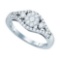 10KT White Gold 0.63CT DIAMOND INVISIBLE RING