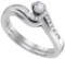 10KT White Gold 0.28CTW DIAMOND FASHION RING