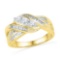 10K Yellow-gold 0.50CTW DIAMOND FASHION RING
