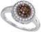925 Sterling Silver White 0.33CT DIAMOND FASHION RING