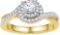 10kt Yellow Gold Womens Round Diamond Solitaire Bridal Wedding Engagement Ring 3/8 Cttw