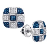 10KT White Gold 0.25CTW DIAMOND MICRO-PAVE EARRING