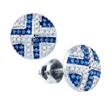 10KT White Gold 0.20CT DIAMOND FASHION EARRING