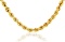 Rope Solid Diamond Cut 14K Gold Chain 1 mm 24
