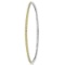 Fancy Yellow Diamond Eternity Bangle Bracelet 14k White Gold (2.60ct)