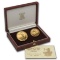 1987 2-Coin Gold Britannia Proof Set (.35 oz AGW, w/Box & COA)