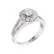 10K White Gold Halo Diamond Engagement Proposal Ring APPROX .55 CTW (VS2-SI1)