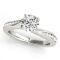 CERTIFIED 18KT WHITE GOLD 1.25 CT G-H/VS-SI1 DIAMOND BRIDAL SET