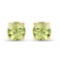 0.48 Carat Genuine Peridot 10K Yellow Gold Earrings