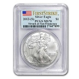 2013 (S) Silver American Eagle MS-70 PCGS (First Strike)