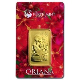 1 oz Gold Bar - Perth Mint Oriana Design (In Assay)