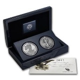 2012-S 2-Coin Silver American Eagle Set (75th Anniv)
