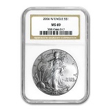 2006-W Burnished Silver American Eagle MS-69 NGC