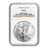 2015 Silver American Eagle MS-69 NGC