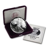 1993-P 1 oz Proof Silver American Eagle (w/Box & COA)