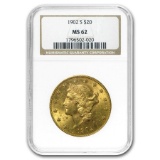 1902-S $20 Liberty Gold Double Eagle MS-62 NGC