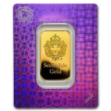 1 oz Gold Bar - Scottsdale Mint (In Certi-Lock