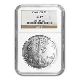 2000 Silver American Eagle MS-69 NGC