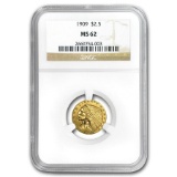 1909 $2.50 Indian Gold Quarter Eagle MS-62 NGC