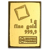 1 gram Gold Bar - Valcambi