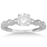 Petite Marquise Diamond Engagement Ring Platinum (1.10ct)