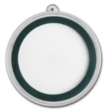 Ornament Capsule for Silver Rounds - 39mm (Green Ring)
