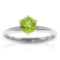 CERTIFIED 14K 1.60 CTW PERIDOT SOLITAIRE RING