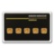 5x 1 gram Gold Bar - Argor-Heraeus (In Assay)