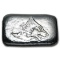 1 oz Silver Bar - Atlantis Mint (Wolf Head)