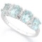 9 1/5 CARAT BABY SWISS BLUE TOPAZ & DIAMOND 925 STERLING SILVER RING