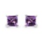 0.80 Carat Genuine Amethyst .925 Sterling Silver Earrings